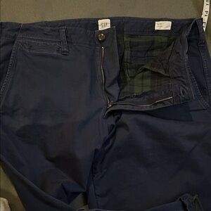 GAP Men's Navy Chinos FLANNEL LINED 36x32